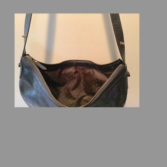 Cole Haan Black Leather Shoulder Handbag - Picture 12 of 16